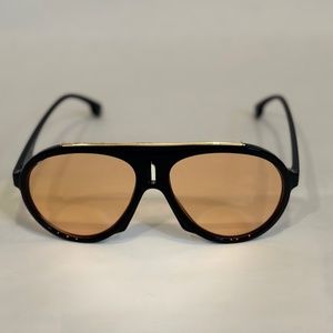 Black and gold Carrera sunglasses